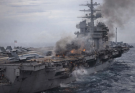 USS Abraham Lincoln Naval Giant Under Attack, at least 3 soldiers…See more