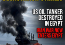 BREAKING: The Iran conflict has taken a dramatic new turn as reports confirm a drone strike destroyed a US operated oil storage tanker in Egypt, marking the first time this widening war has directly hit Egyptian soil.